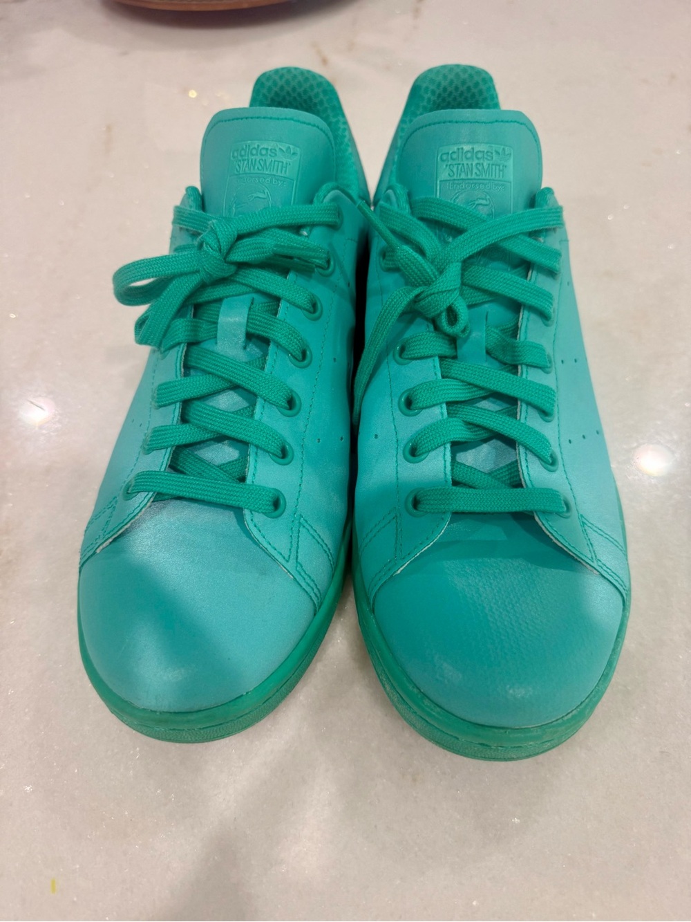 ADIDAS ORIGINALS STAN SMITH ADICOLOR REFELCTIVE GREEN Size 11.5 - Picture 2 of 11